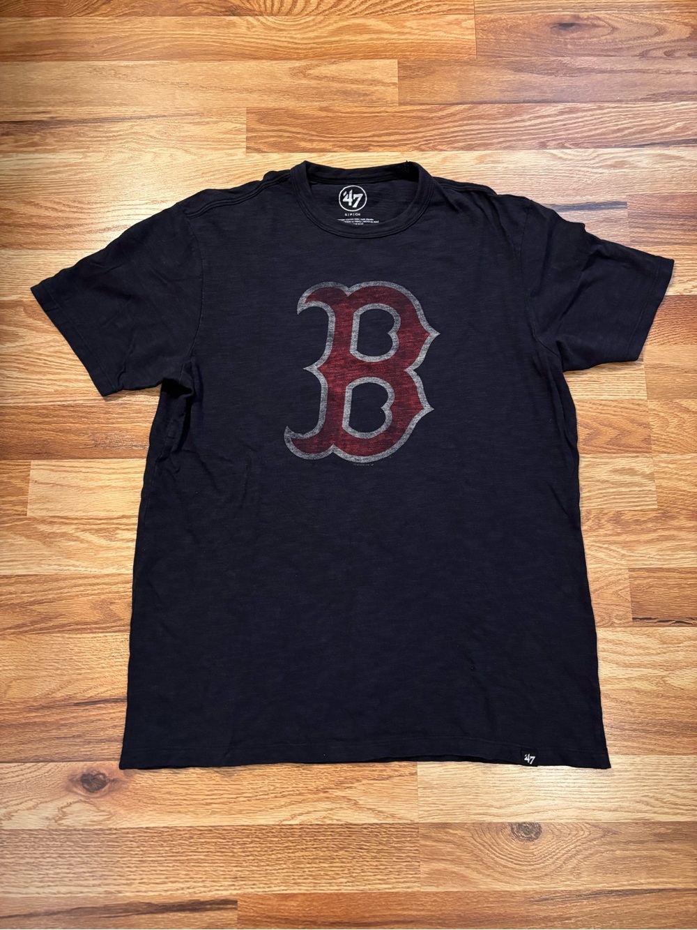 47 Navy/Red Boston Red Sox B Faded Cotton Logo T-Shirt Mens/Unisex Size S